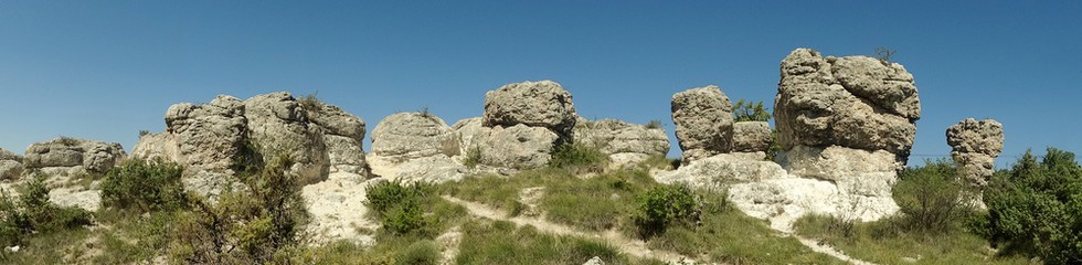 Les rochers des Mourres à Forcalquier