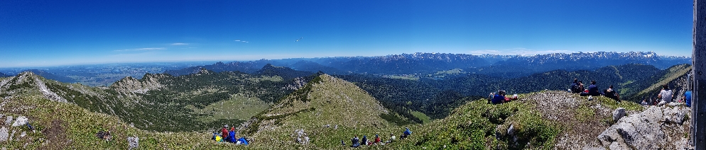 Gipfelpanorama des Krottenkopf 