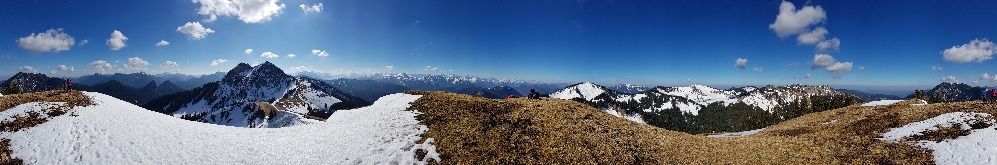 360° Panorama der Hochplatte 