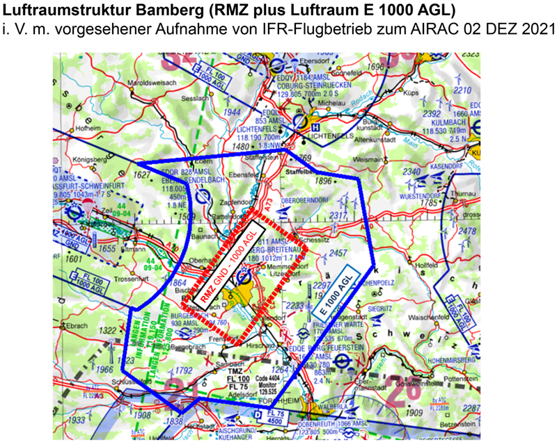 IFR-Flugbetrieb und Änderung der Luftraumstruktur am Flugplatz Bamberg-Breitenau