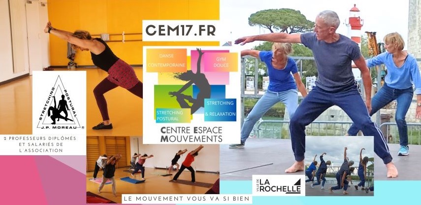 Centre Espace Mouvements, Stretching Postural, Danse contemporaine, Gym douce, Stretching