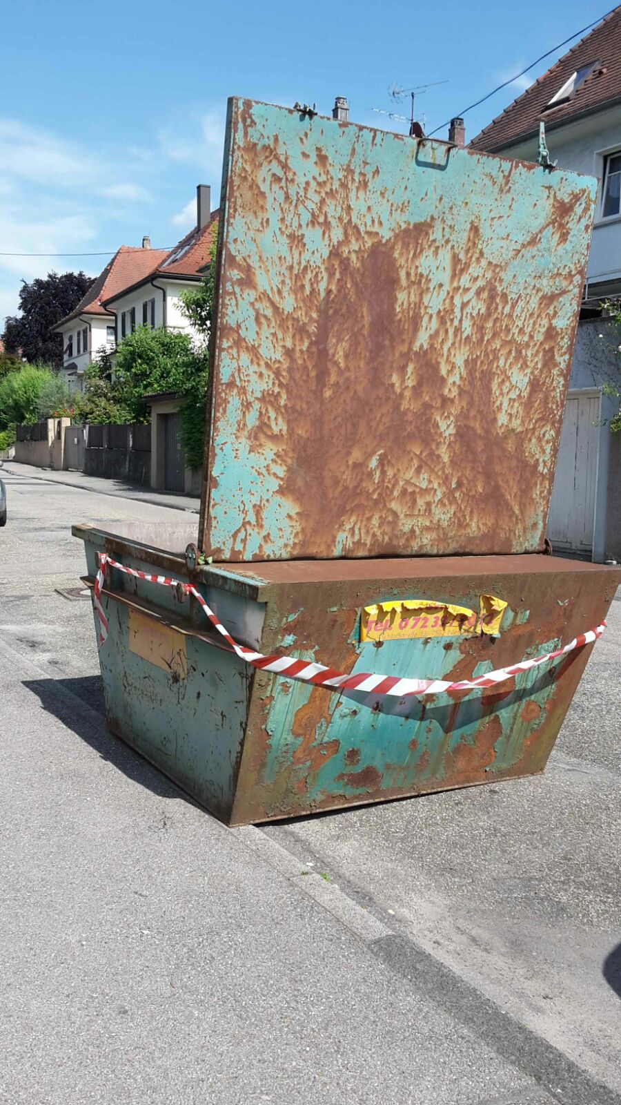 Der Container für die Renovierung