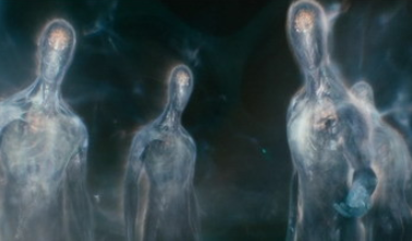 Exemple d'entités aliens évoluant en 4e dimension