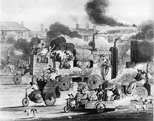ヘンリー・トーマス・アルケン画 『ホワイトチャペル・ロードの風景』(1831年)