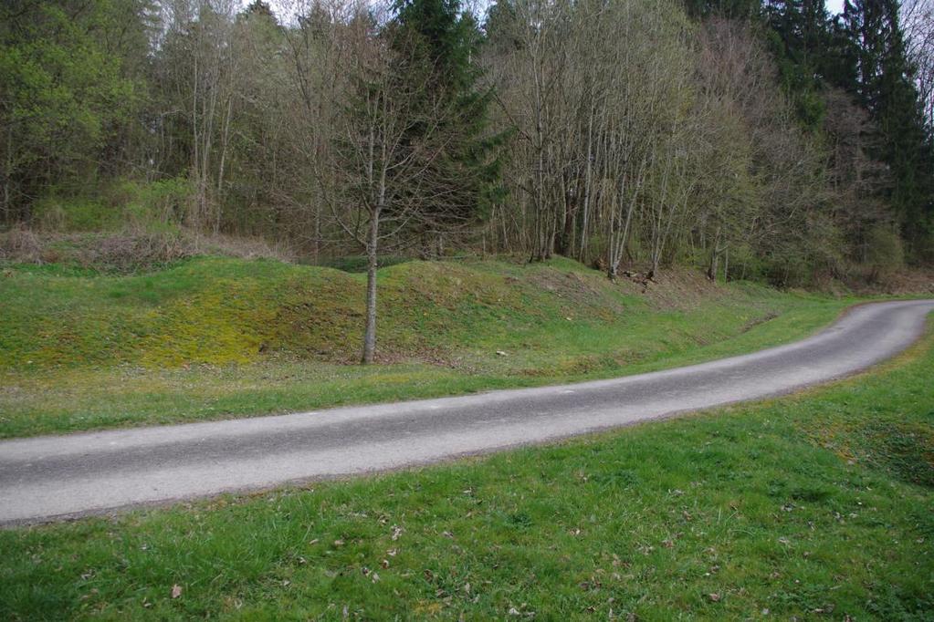 Krater am Straßenrand