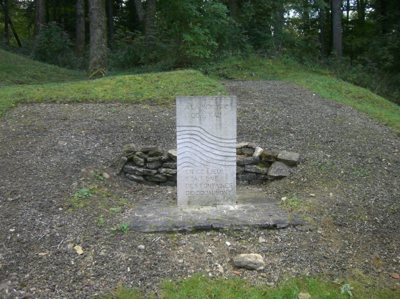 Die Wasserquelle - während der Kämpfe war dies für die Deutschen die einzige Quelle in dem Bereich. Daher wurde sie auch stark unter frz. Artilleriebeschuss genommen. Entsprechend hoch waren die Verluste