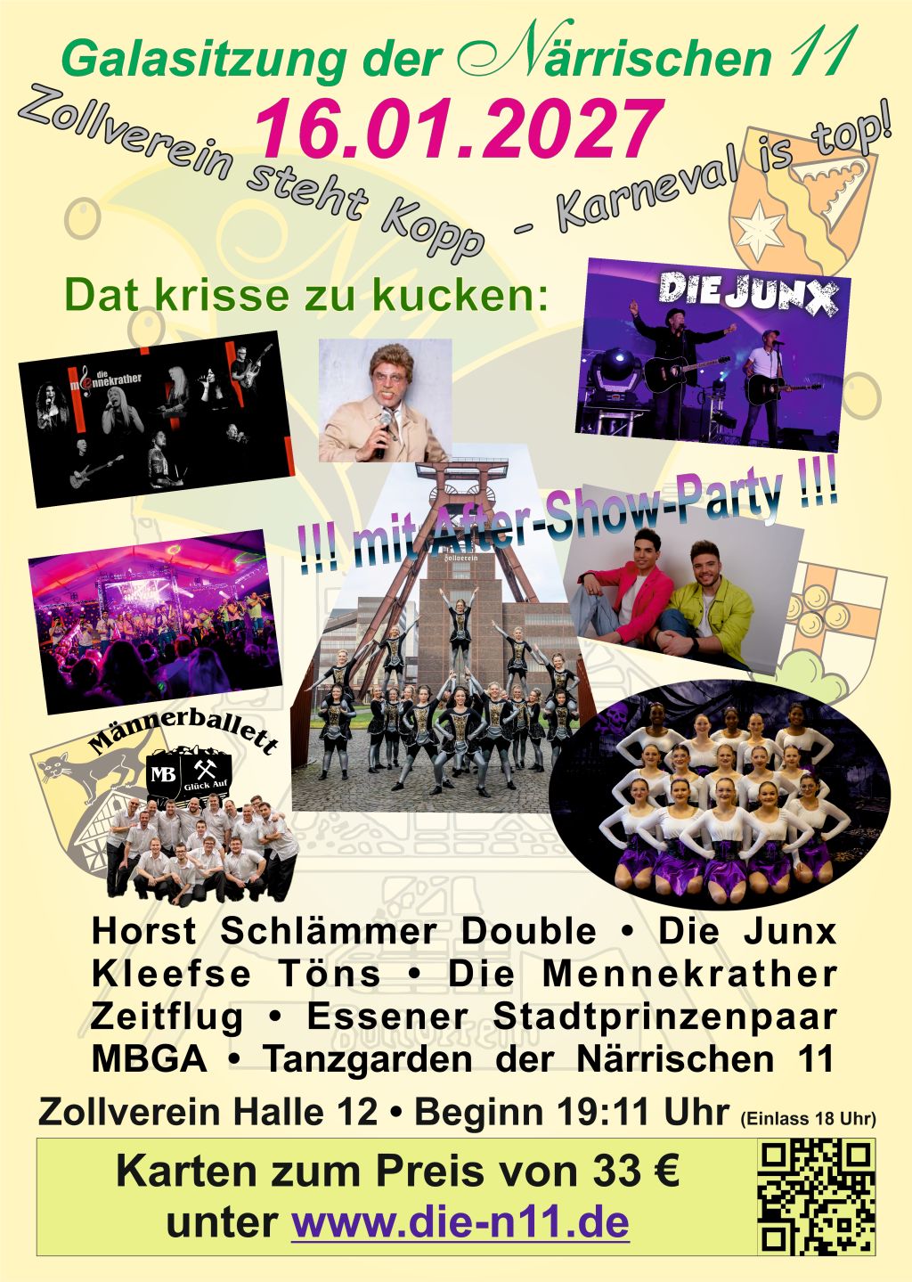 Vorverkauf für Galasitzung 2027