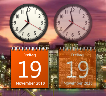 Minianwendungen Transparenz
