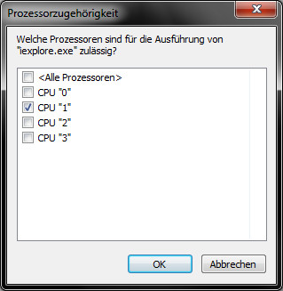 Prozessorzugehörigkeit