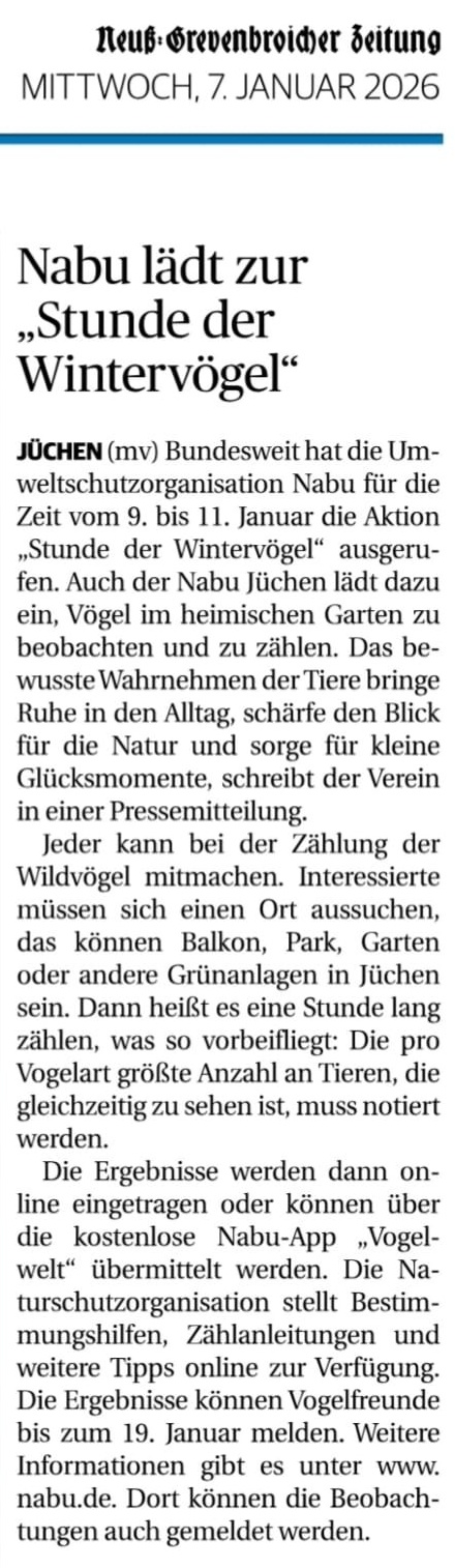 Neuß-Grevenbroicher Zeitung vom 07.01.2026