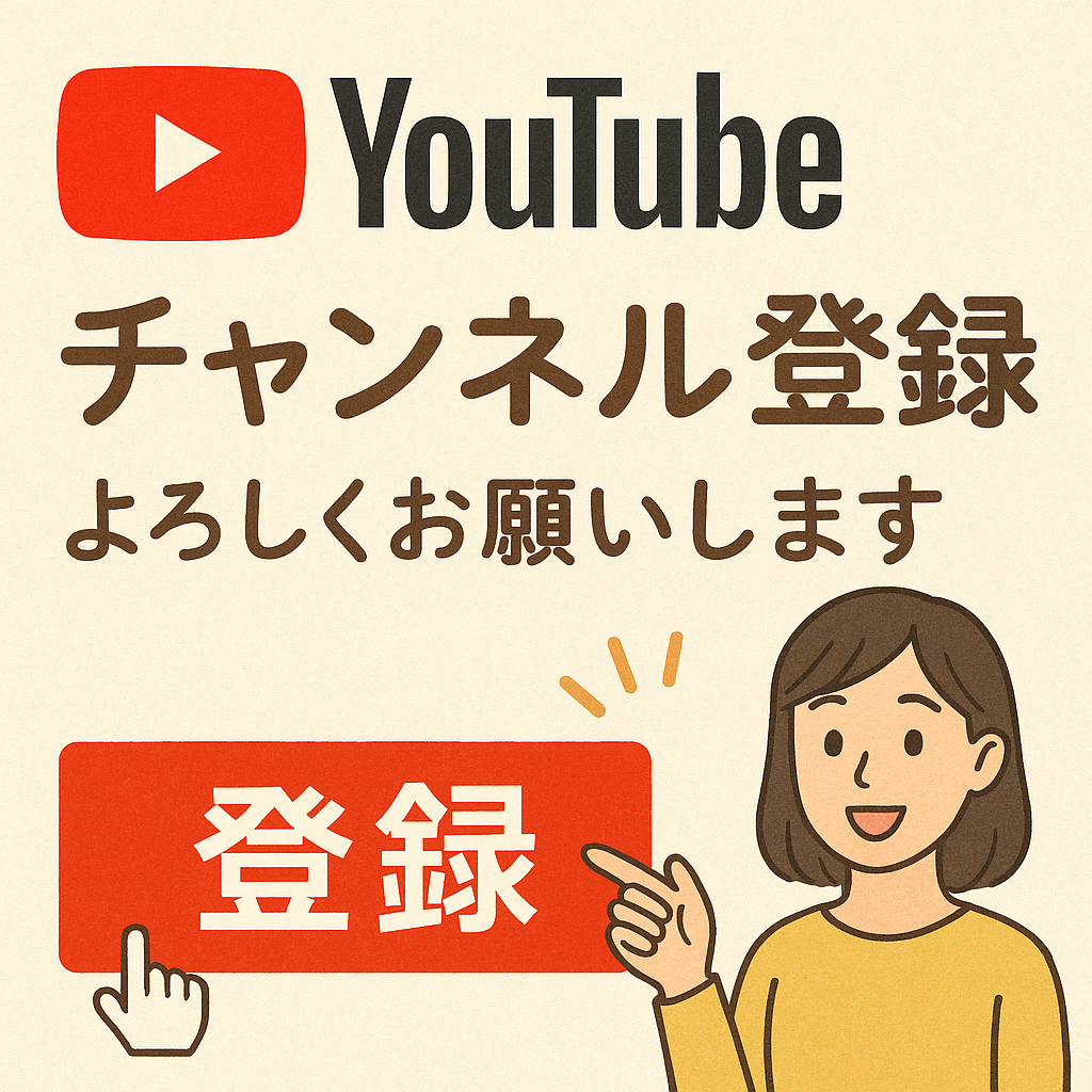 公式YouTubeチャンネル開設しました！