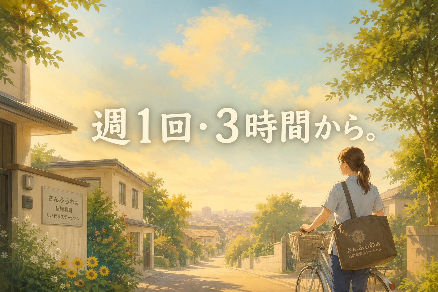 週1回・3時間から始められる非常勤訪問看護師の働き方