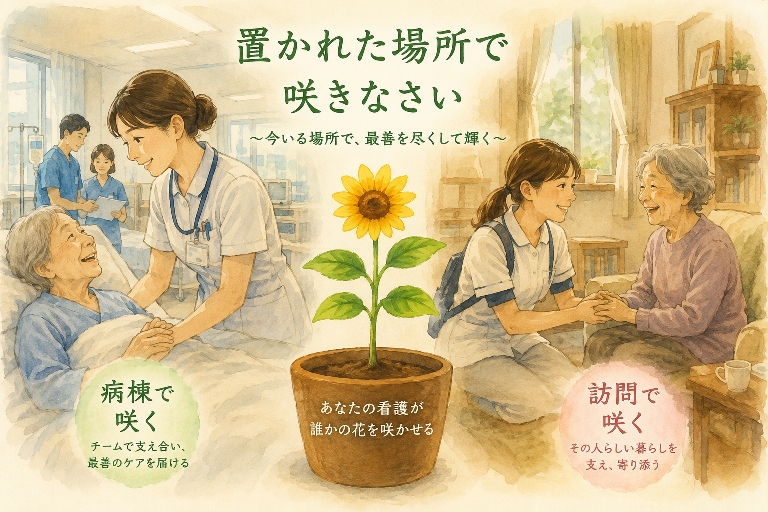 置かれた場所で咲きなさい