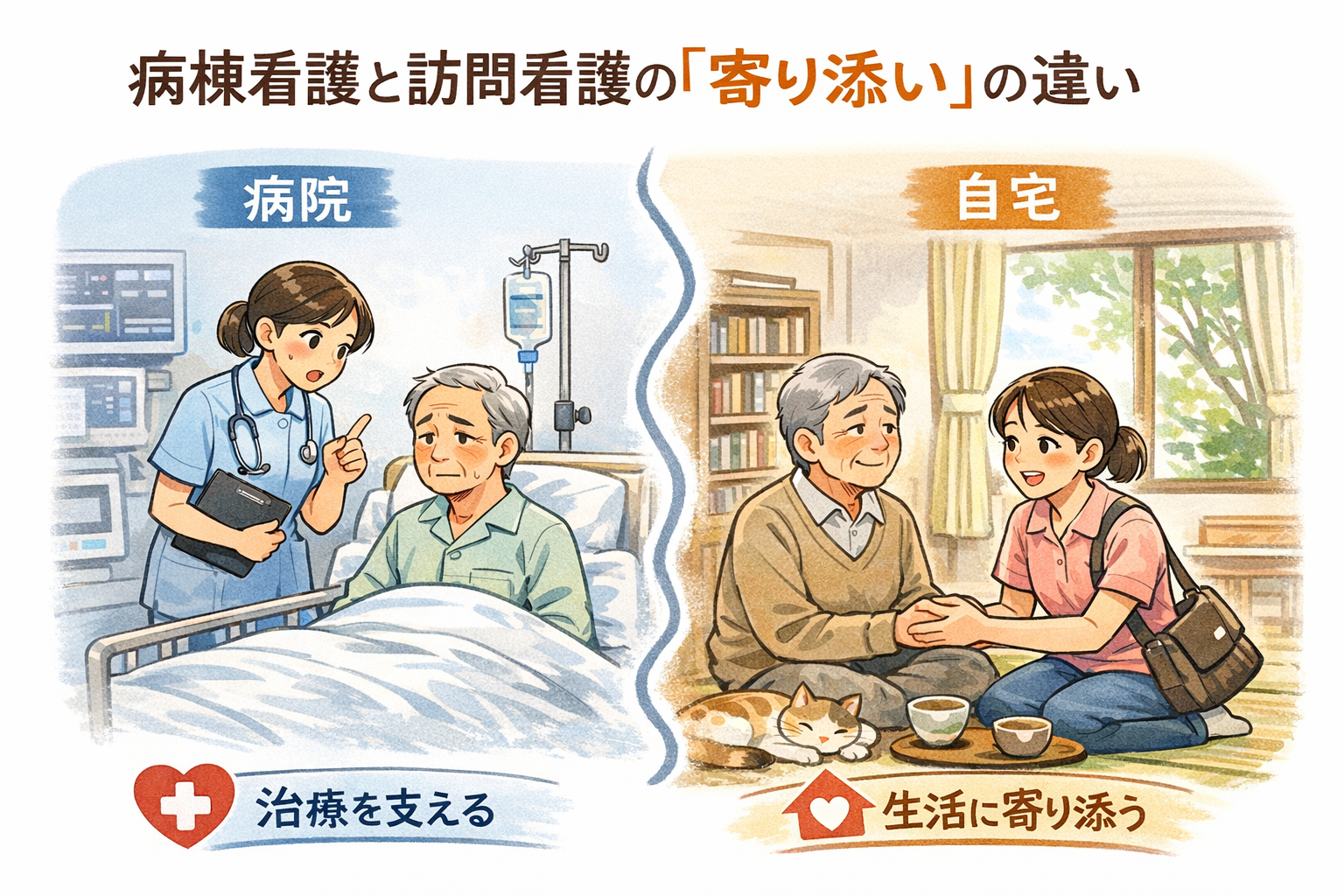 病棟看護と訪問看護の「寄り添い」は、なぜズレるのか