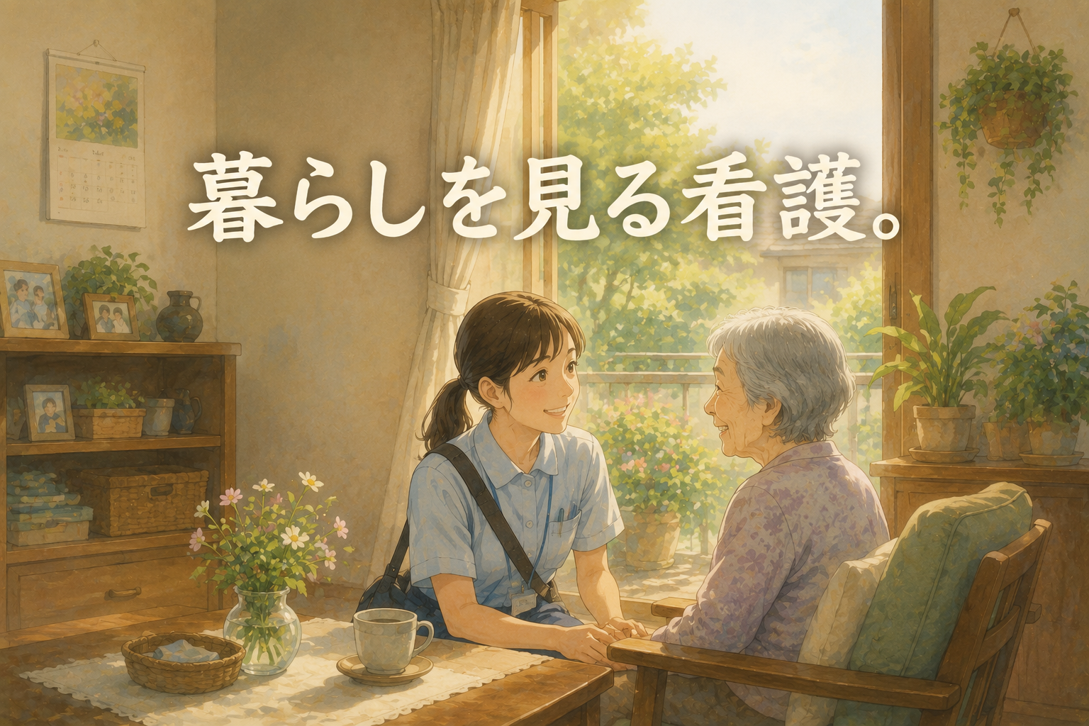 利用者の暮らしに寄り添う訪問看護の様子