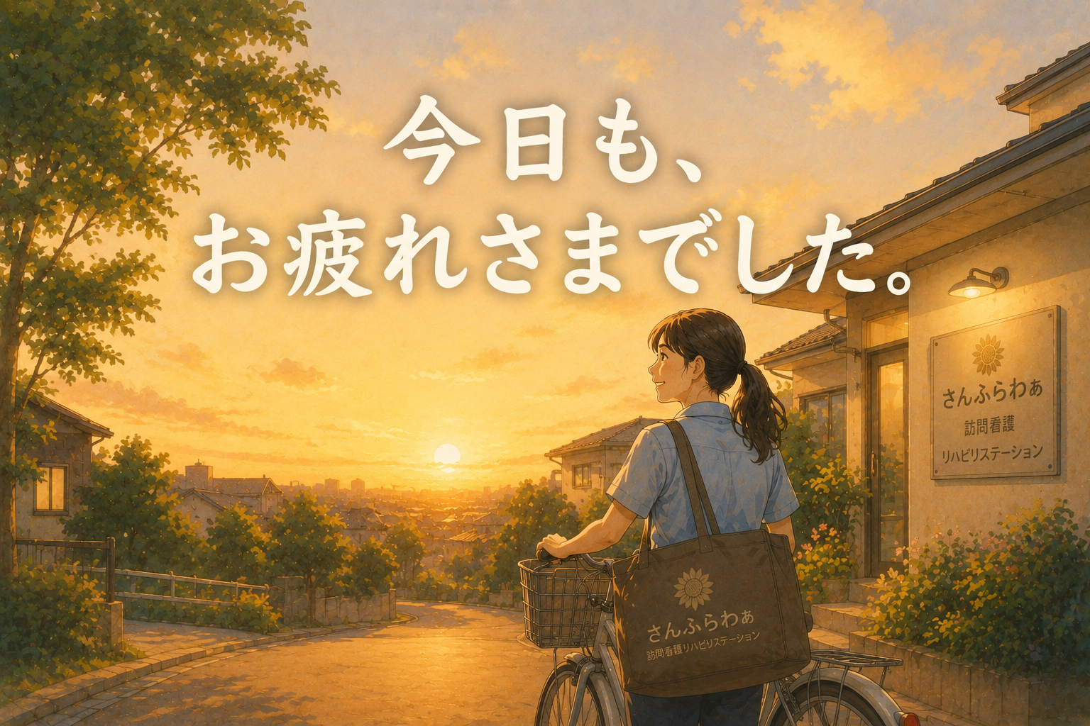 訪問を終えた看護師の一日