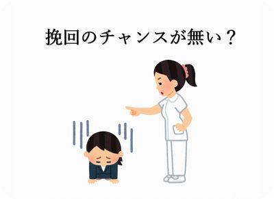 挽回のチャンスが無い？