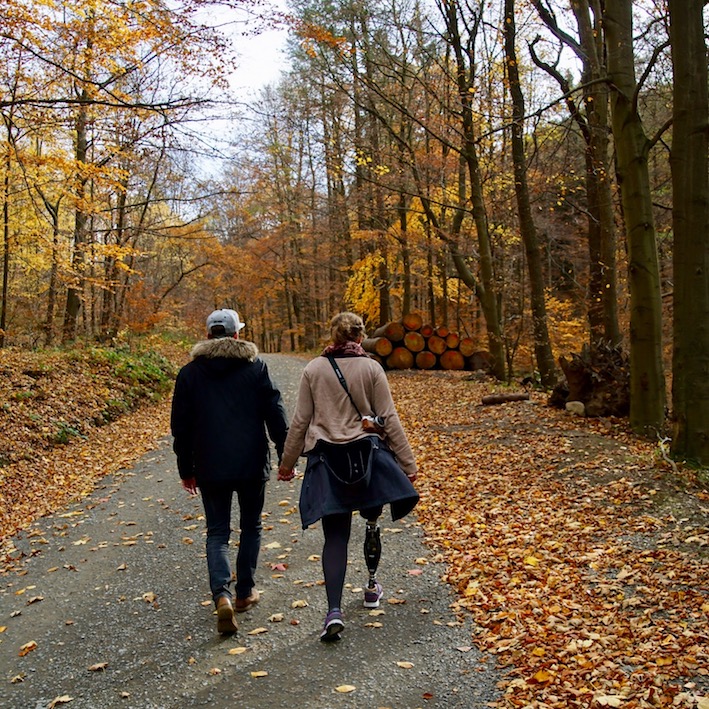 A year after her amputation, Jasmin and her husband think about having children (Picture courtesy of Jasmin Lindenmaier)