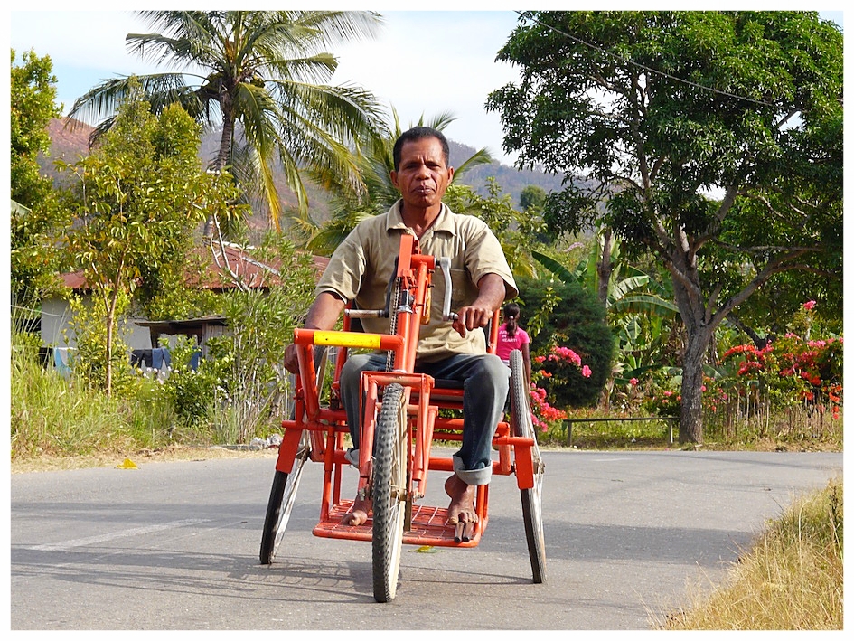 Portions of the proceeds from this fundraiser went to the St. Francis of Assisi Workshop in Aileu, which has been building handcycles for people with disabilities for years.