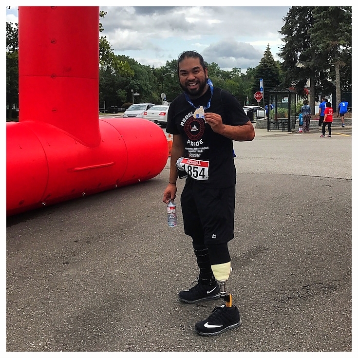 Todd at the Markham Jazz Festival 5K Family Run - Benefiting the 360 Kids Program (picture courtesy of Todd Domingo)