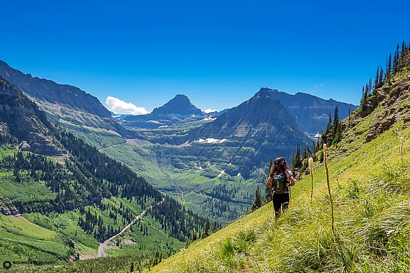 Surrounded by stunning scenery - Angelina in the outdoors (picture courtesy of Nick Martinson from Boundless Journey)