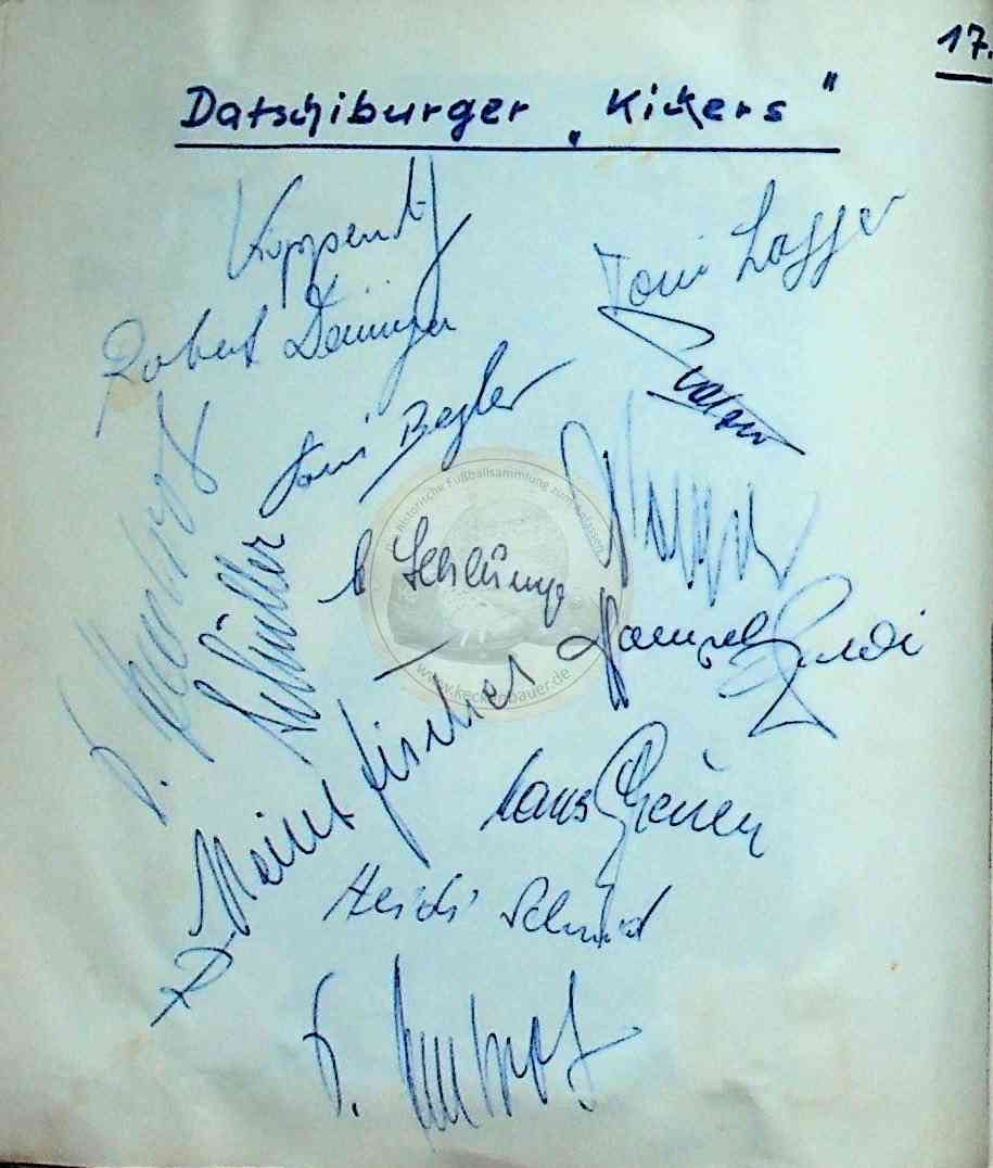 50 Autogramme Datschiburger Kickers