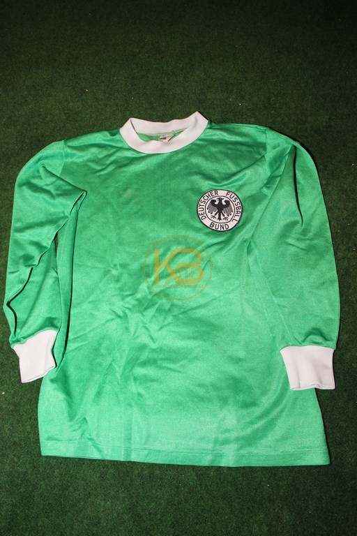 DFB Fantrikot in der sehr seltenen Langarm-Variante in Grün vermutlich zur WM 1974 von Adidas/Erima.