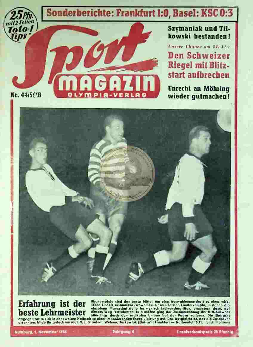 1956 November 1. Sport Magazin Nr. 44