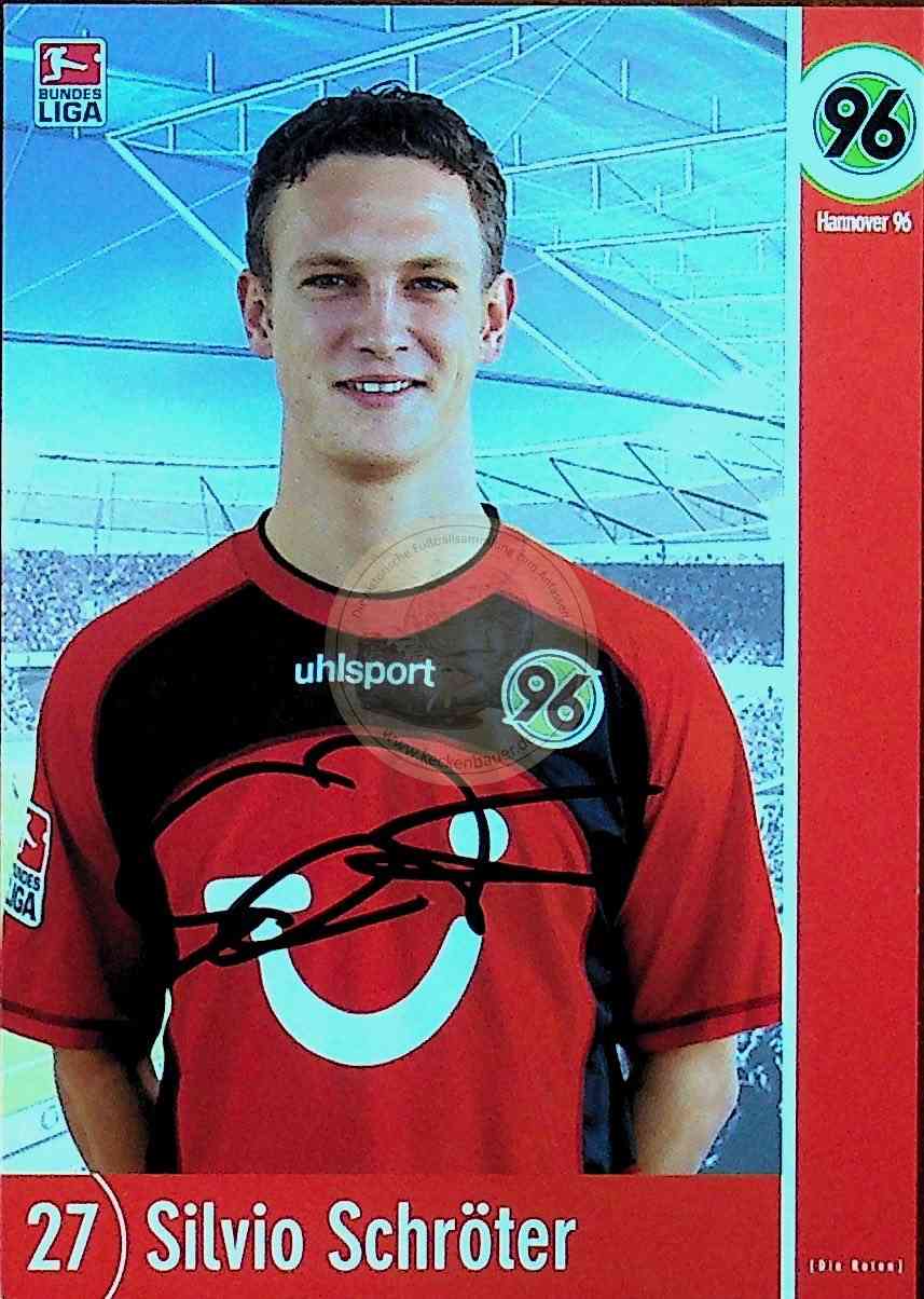 Autogrammkarte von Hannover 96 Silvio Schröter