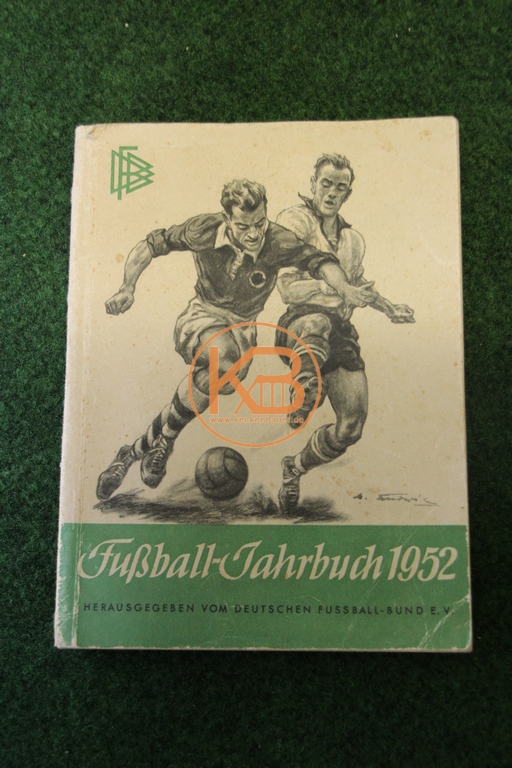 Fußball Jahrbuch aus dem Jahr 1952 herausgegeben vom deutschen Fußballbund