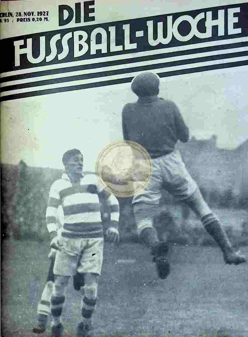 1927 November 28. Fussball-Woche Nr. 95