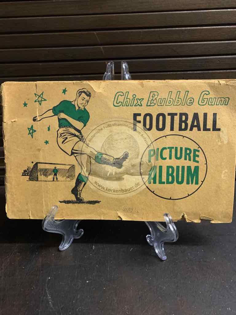 Fußballsammelalbum von Chix Bubble Gum aus den 1920er Jahren aus England komplett