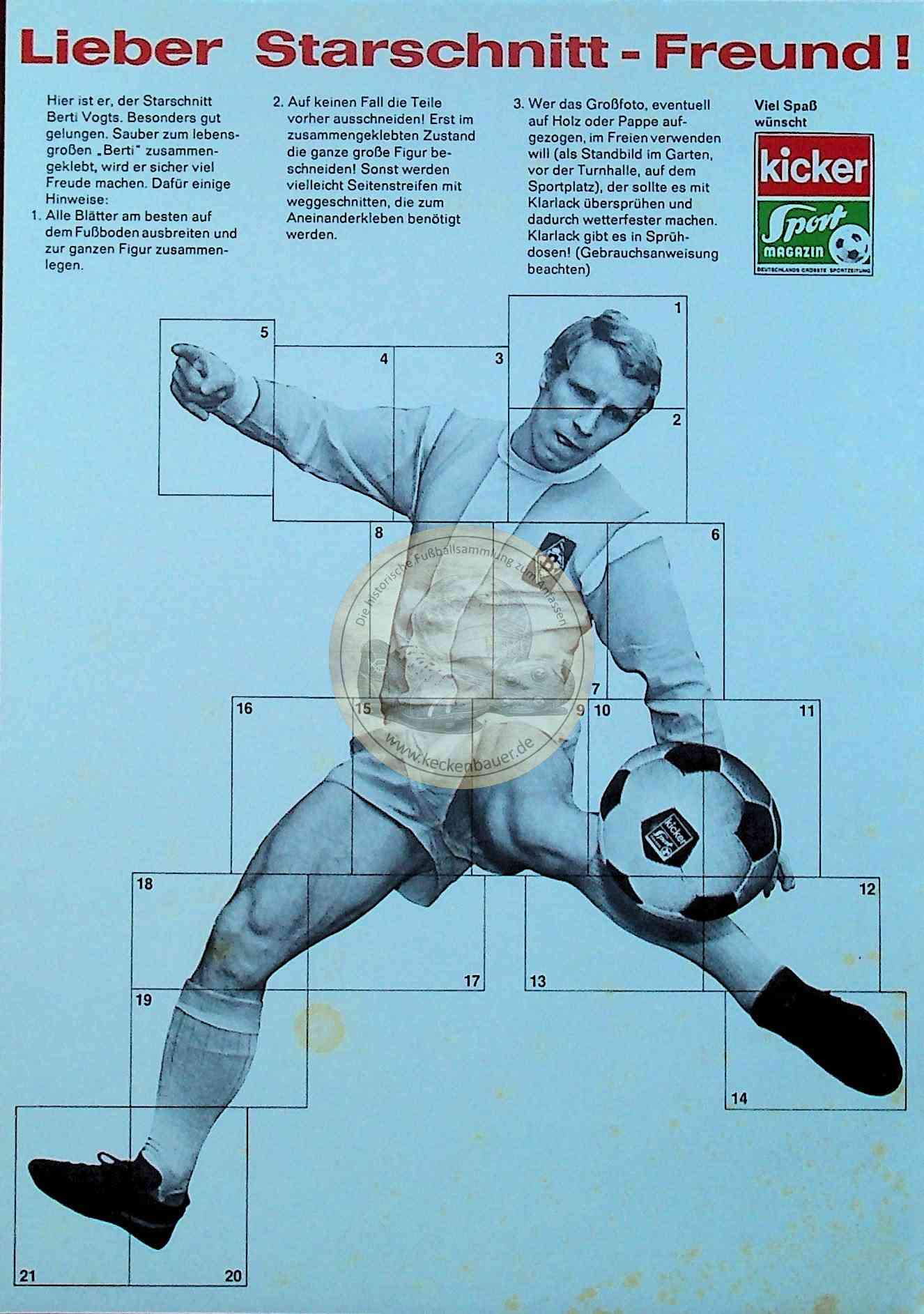 Kicker Starschnitt Berti Vogts