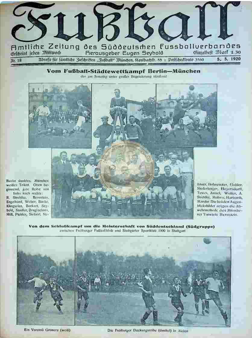 1920 Mai 5. Fußball Nr.18