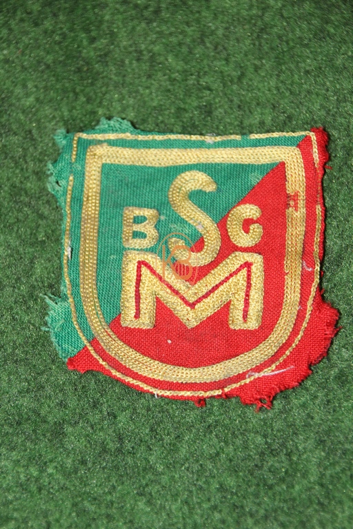 Altes Trikot Emblem eines mir unbekannten Vereins vermutlich aus den 1950ern aus Hamburg BSG M