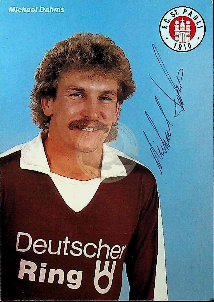 Autogrammkarte von Michael Dahms FC St Pauli