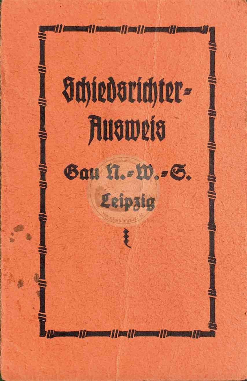 1922 Schiedsrichterausweis 