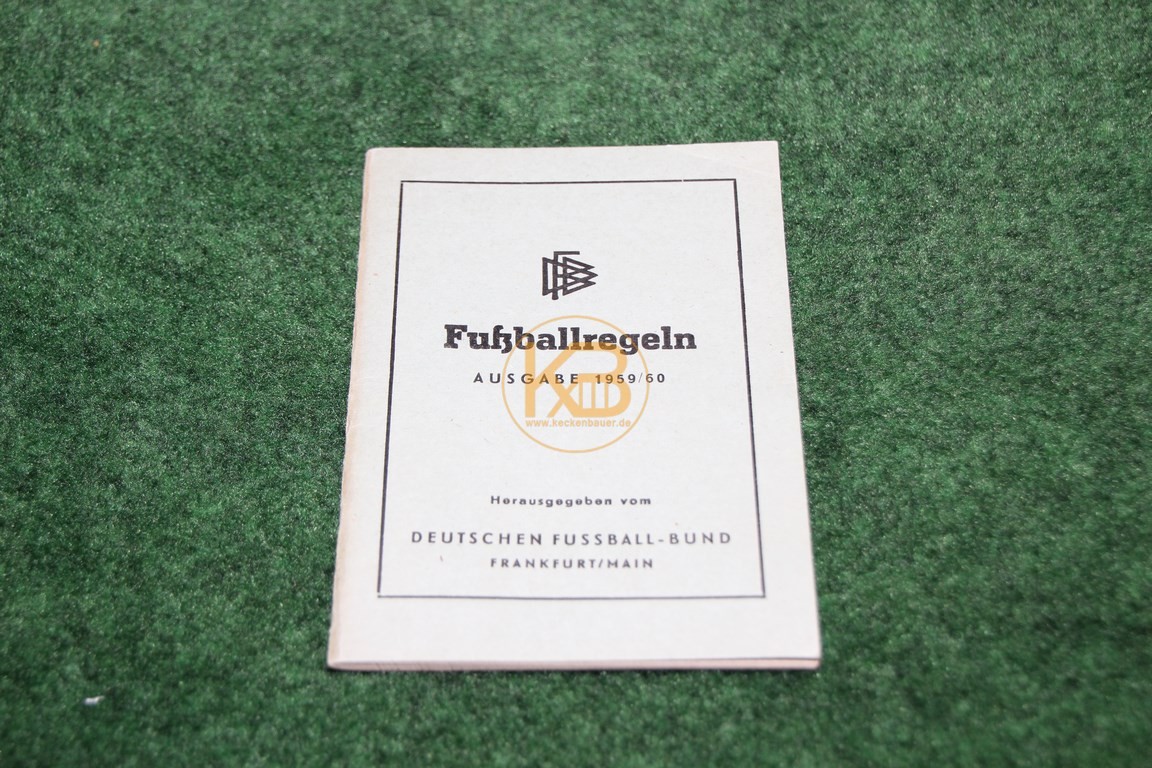 Fußballregeln Ausgabe 1959/60