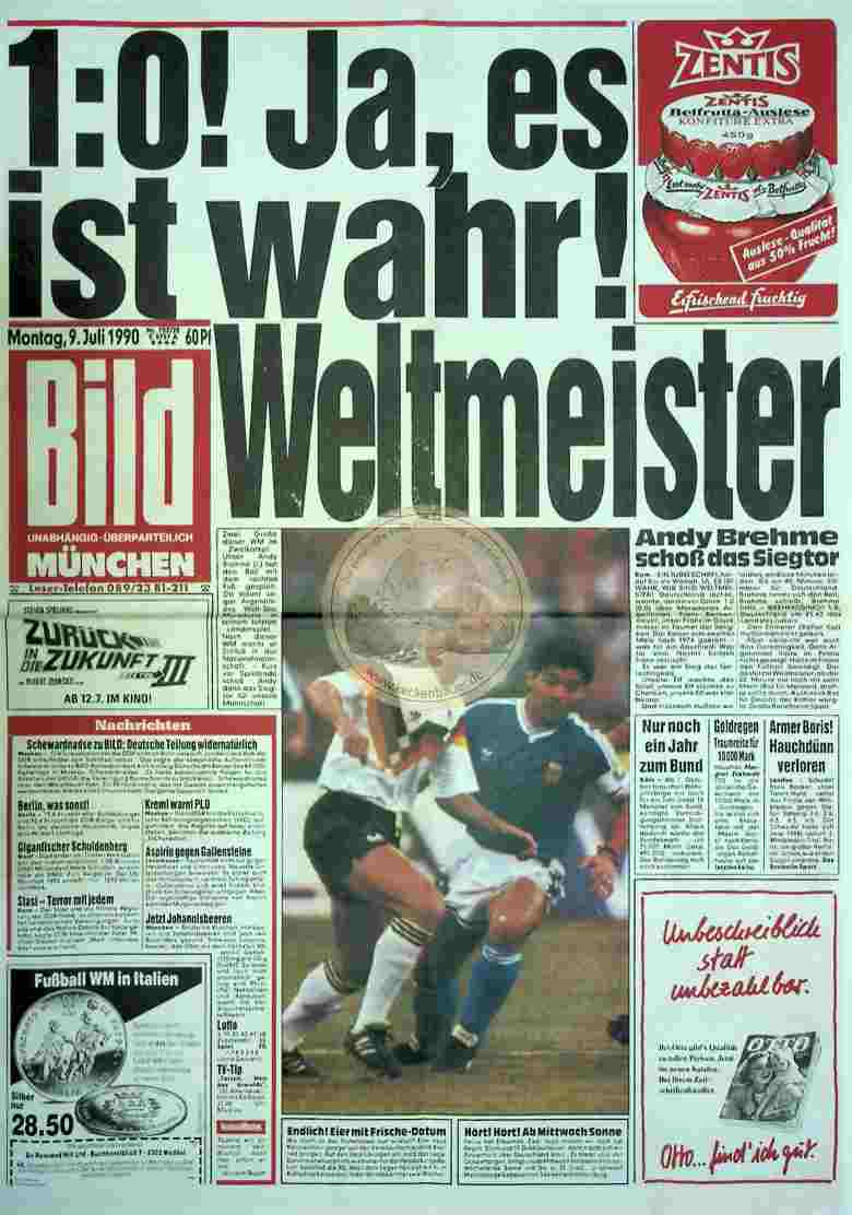 1990 Juli 9. Bildzeitung München