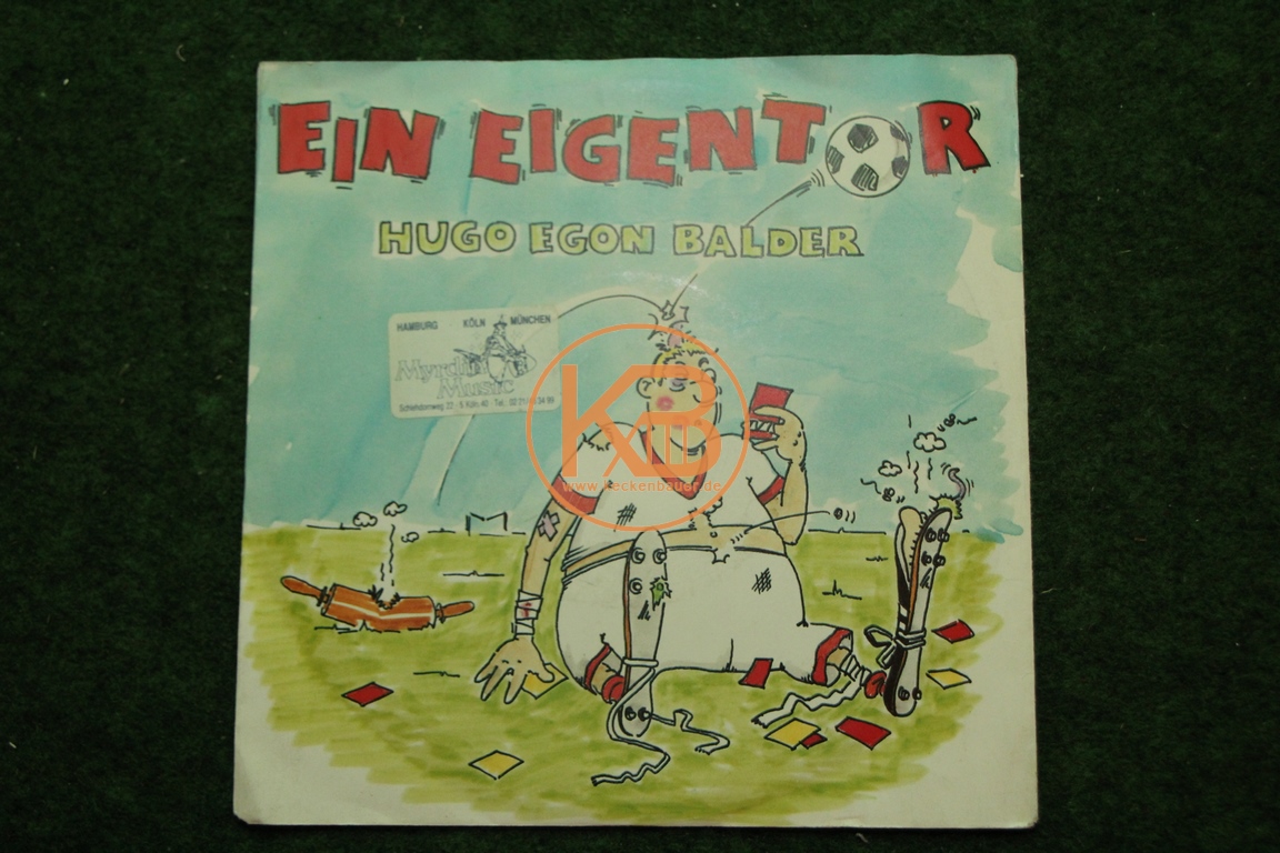 Fußball-Single Ein Eigentor von Hugo Egon Balder White-Records 