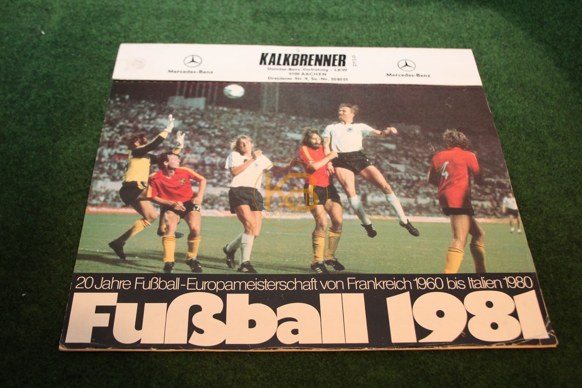 Kalender aus meinem Geburtsjahr mit dem Thema 20 Jahre Fußball Europameisterschaft von 1960 bis Italien 1980.