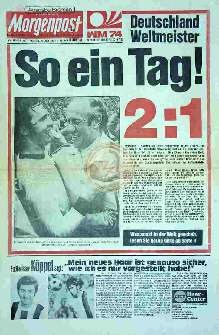 1974 Juli 8. Morgenpost Bremen