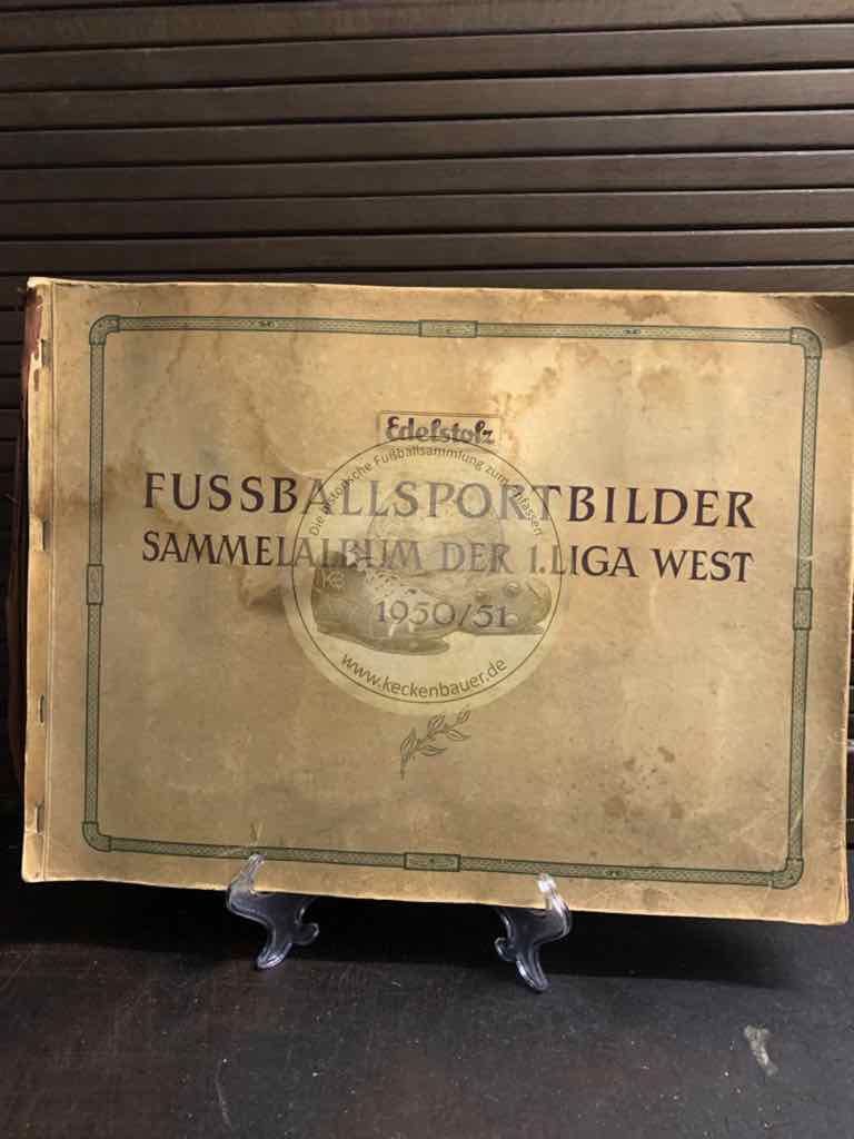 Fußballsportbilder Sammelalbum der 1.Liga West 1950/51 von Lohengrin