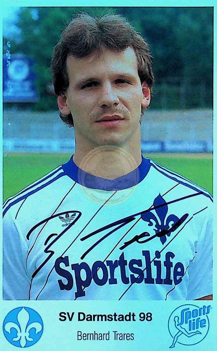 Autogrammkarte von Bernhard Trares SV Darmstadt