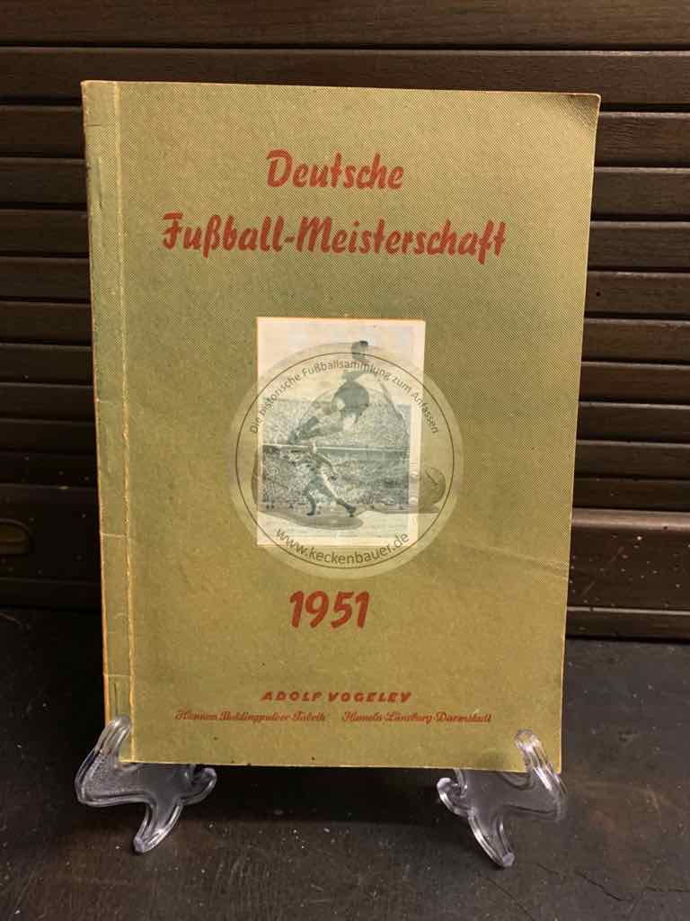 Sammelalbum Deutsche Fußball - Meisterschaft 1951 von Adolf Vogeley