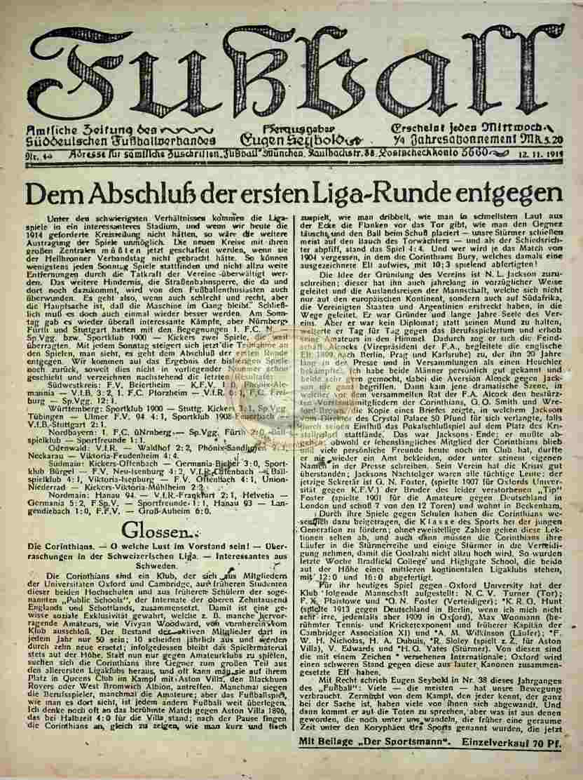 1920 Juni 30. Fußball Nr.26