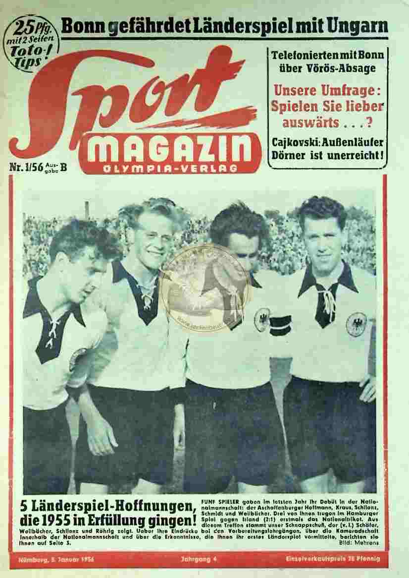 1956 Januar 5. Sport Magazin Nr. 1