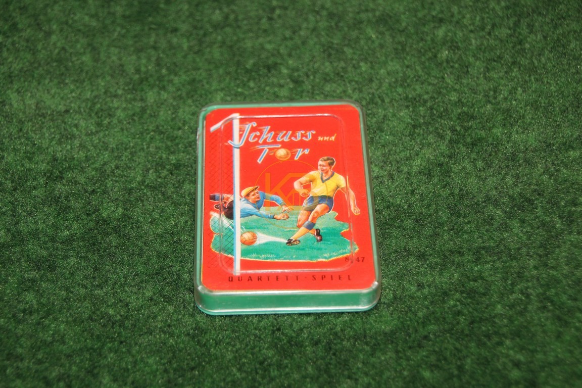 Altes Kartenspiel "Schuss und Tor" ca. aus den 1960ern.