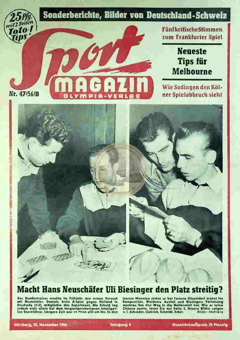 1956 November 22. Sport Magazin Nr. 47