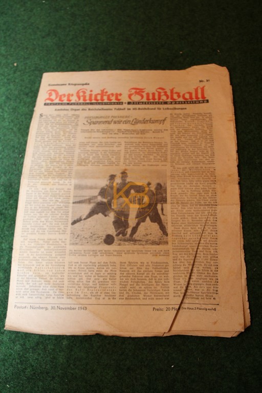 Gemeinsame Kriegsausgabe vom Kicker und Fußball vom 30.11.1943.